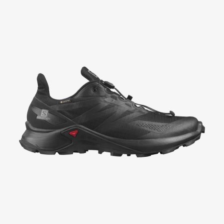 Salomon SUPERCROSS BLAST GTX Mens Trail Running Shoes Black UK QVWJ